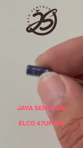 10 BUAH ELCO 47UF 16V KAPASITOR CAPACITOR ELCO KAPASITOR ELKO KAPASITOR 47 UF 16 V ups