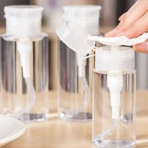 1 Chiếc Móng Tay Nghệ Thuật Báo Chí Bơm Đựng Lọ Chiết 100/150/200Ml Cho Tẩy Sơn Móng Tay Bụi Độ Ẩm Dụng Cụ Trống Bụi