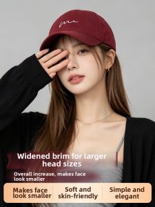 JIFANPAUL | Face Slimming Versatile Red Womens Baseball Cap