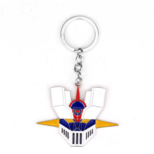 Bandai | Mazinger Z Pendant Keychain UFO Liantaisha Robot Grendizer Logo Keyrings for Men Car Backpack Accessories