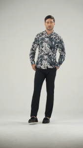 MOC Kemeja Lengan Panjang Pria RAZBORN - Black