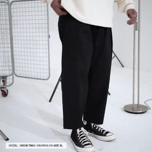 NOFORTY TAPPERED LONG PANTS BLACK