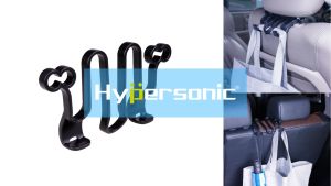 Hypersonic Multifunction Car Headrest Back Hook Hanger Organizer HP3525 Umbrella | Hand Bag Grocery [Amaze Autoparts]