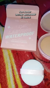 TEN TWENTY Pink Star Oil Control Matte Pressed Setting Powder | Waterproof Lightweight Long-Lasting Flawless Makeup