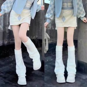 Cultural Knit Leg Warmers Over-the-knee Long Tube Socks