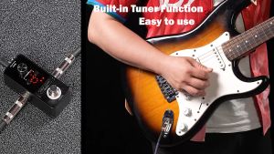 LEKATO Guitar Looper Guitar Effect Pedal 9 Loops 40 Minutes Record Time Unlimited Overdubs Loop Pedal with Tuner