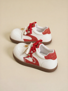 Josiny | Red Thick Sole Elevation Casual Shoes