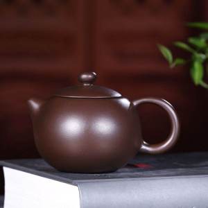 Genuine Goods Yixing Purple Clay Teapot Gift Teaware Teapot Handmade Inverted Handle Xi Shi Pot Big Sale Purple Clay Small Stone Ladle