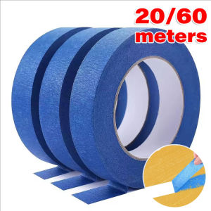 YESPERY 60M Blue Painter Tape Painting Masking Tape Trim Edge Corner Anti-fouling Clean Release Paper for Home Renovation