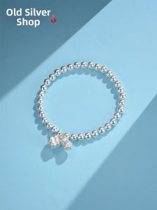 WU YUE JEWELRY | Sterling 999 Lucky Peanut Design Handcrafted Silver Bracelet