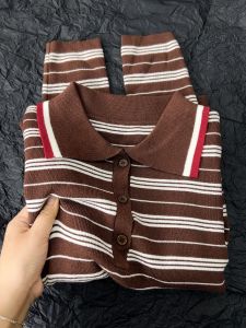 HUOLISI | Fall Stylish Distinctive Polo Striped Tee-Shirt