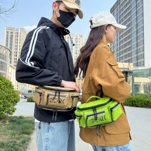 กระเป๋าคาดหน้าอกแบบสะพายข้างสไตล์มอเตอร์ไซค์ใหม่สำหรับการเดินทางและออกกำลังกาย กระเป๋าคาดเอวสำหรับใส่โทรศัพท์มือถือและเหรียญกษาปณ์