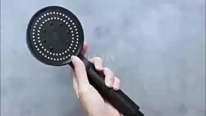 High Pressure Hose Accessories Bathroom Shower One-key Water Stop (Black)