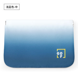 Golf Gradient Mens Clutch Bag Fashionable Lightweight Mobile Phone Bag Casual Style Soft Fabric Zipper Closure Handheld