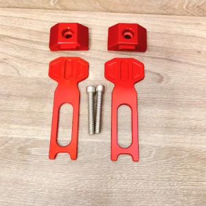 Nắp pát tăng sên + Nẹp gấp cho Ex 155/150 lắp như zin không chế cháo màu đỏ