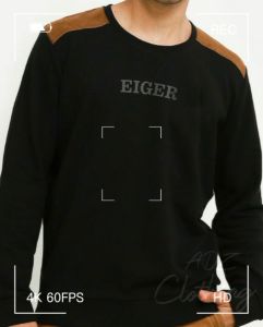 Jaket Hoodie Jumper PullOver Outdoor Riding Keren Bahan Flecee Pilihan Warna Hitam Kombinasi Abu misty muda Ready Size S/M/L/XL/XXL