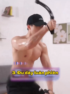 Gậy Lò Xo Tập Cơ Tay Thể Lực Không Dây Thanh Lò Xo Rèn Thể Lực Tay Vai Lưng Tập Gym Tại Nhà