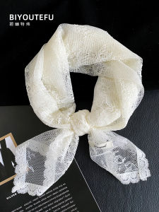 BIYOUTEFU | Lace Scarf for Women Spring Summer Thin Universal Wear
