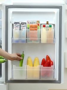 Wholesale 10/20Pcs Refrigerator Storage Boxes / Kitchen Fruit Vegetable Fresh-keeping Box / Fridge Side Door Container Organizer