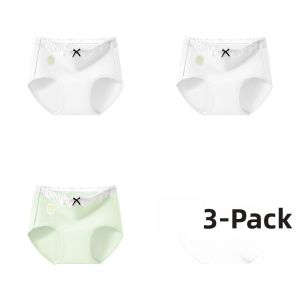 MiiOW | Pure Cotton Antibacterial Womens Underwear Thin Breathable Triangle Shorts Summer Collection Comfortable Briefs Female Model
