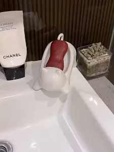 2Pcs Portable Soap Container Cat Drain Soap Holder Box for Camping Travel Bathroom Kitchen