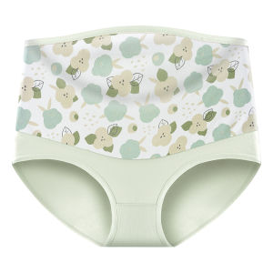 miiow | Pregnant Women Cotton Underwear High Waist Support Belly Antibacterial Pure Cotton For Early Mid Late Pregnancy Spring Summer