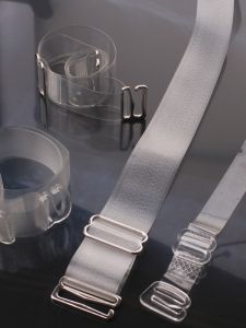 Summer Anti-Slip Wide Underwear Transparent Invisible Shoulder Straps Double Fine Crystal Metal Plastic Buckle Bra Straps Matte Bra