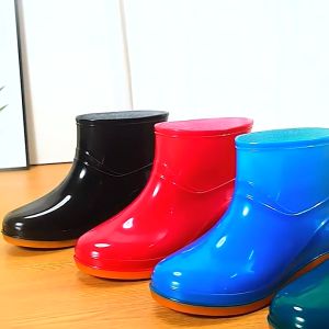 ISARO Ủng Đi Mưa Cổ Thấp Chống Trượt Thời Trang quần ủng lội nước ủng đi mưa người lớn