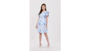 Badomoda ALVARA Tiered Sleeves Floral Dress