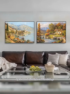 Entryway decorative painting for the entrance hall grand and meaningful hanging painting for the corridor and passageway