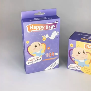 Oldlaiben 100/200PCS Baby Diaper Bag Disposable Nappy Bag Odour Neutralising Rubbish Bag for Diaper Disposal