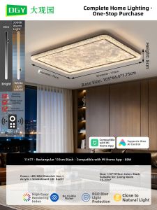 DGY | Minimalist Crystal Ceiling Light Icy Crack Patterns