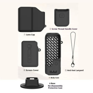 Silicone Cover for DJI Osmo Pocket 4P Accesssories Full Protective Case Lens Protector Sleeve Grip Cover for Osmo Pocket 4Pro