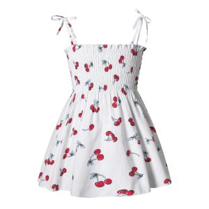 Sonkpuel | New Girls Floral Strappy Sundress Summer Elegant Beach Dress Baby Toddler Fashionable Casual Party Dresses