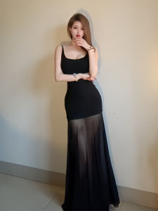 QIANMANZI | Đầm Maxi Quây Dài Elegance và Quyến Rũ