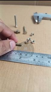 10 BUAH BAUT KUNCI 8 MUR KUNING M5 X 30 PANJANG 3CM 3 CM 30MM 30 MM BMK M5X30 BAUT 5X30 5 X 30 PITCH DRAT 0.8 HEXA BOLT