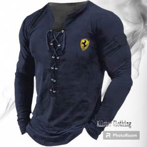 Allstar - Kaos V Neck Tali Lengan Panjang Ferarri Distro / Kaos V Neck Tali Printing / Kaos V Neck Tali Pria / Kaos V Neck / Kaos Pria / Kaos Viral Distro / Kaos Terbaru / Kaos Model Tali Printing / Kaos Tali Dada / Kaos Pria Terbaru / Kaos Viral