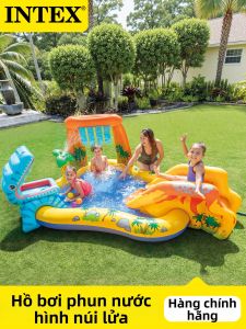 Intex | Bể Bơi Trẻ Em Phun Nước Dày Đặc Cho Trong Nhà Và Ngoài Trời
