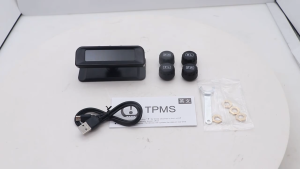 MOFOX Car TPMS Tire Pressure Monitoring System Solar LCD Display Tire Pressure Safety Alarm System