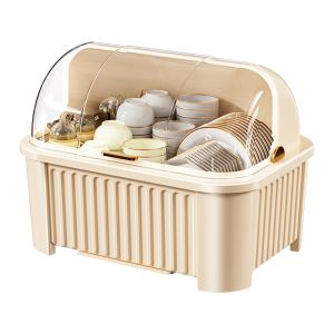 MEIZHUFU | Dish Drainer Organizer For Plates And Bowls Kitchen Storage Rack