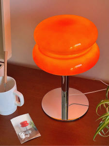 LED blue/white/pink glass USB plug desk lamp ambient light study roombedroom indoor home decoration night lightreading light.