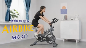 Xe Đạp Tập Thể Dục Airbike Sport MK330: Xe đạp tập thể dục tại nhà mẫu mới có đồng hồ đo nhịp tim. Bảo hành 2 năm