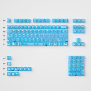 114 Phím Aifei Đỏ Pha Lê Trong Suốt Keycaps Cherry Profile Cho Cherry MX Switch Bàn Phím Cơ