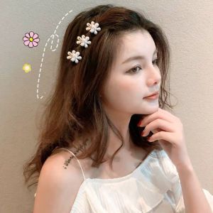 Best Day no.1 Crystal Flower Small Clip Bangs Side Clip Childrens Braided Hair Cute Diamond-Studded Small Hair Clip