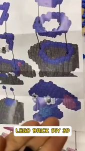 Lego Brick 3D Karakter Kartun/Balok Susun Motif Lucu/Mainan Edukatif Anak Melatih Kreativitas Anak