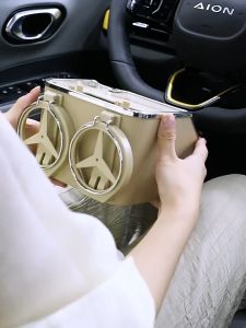 [4in1] Khay Để Đồ Trên Tỳ Tay Ô Tô Tiện Lợi - Khay Đựng Cốc Đa Năng