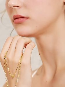 สร้อยคอทองคำแท้ 18K ลายจันกระพริบ (Au750) น้ำหนัก 0.8 กรัม ยาว 18 นิ้ว หรือ 46 ซม. เพื่อปลายทาง ราคายาว นิยมที่สูงสุด สินคเก็บเงิน