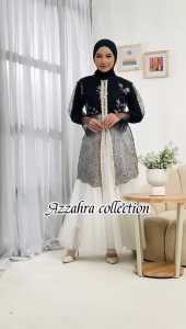 outer tunik kebaya / outer brokat kekinian keondangan / outer brokat wisuda pesta