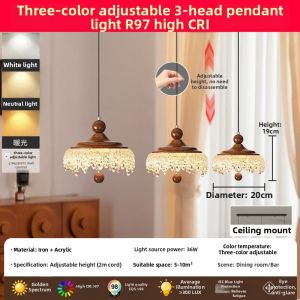 NIOYE | Retro Teardrop Adjustable Chandelier
