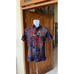 Jayabaya Batik ATMAJA Kemeja Katun DOBBY Furing Lengan Pendek